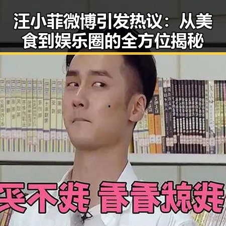 汪小菲微博引发热议：从美食到娱乐圈的全方位揭秘
